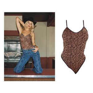 Leopard Print Bodysuit